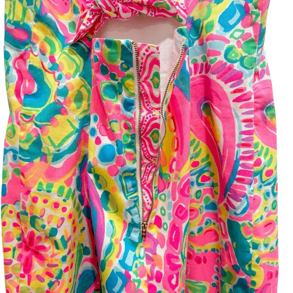 Lilly Pulitzer Shelli Dress in Come Out of Your Shell Pink Sz 10 Style# 25133 - Picture 11 of 14